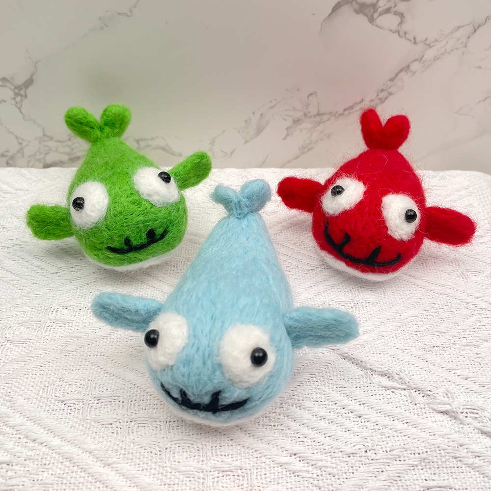 RubyFish Felt Animals Needle Felting Kit - PokeaFluffy