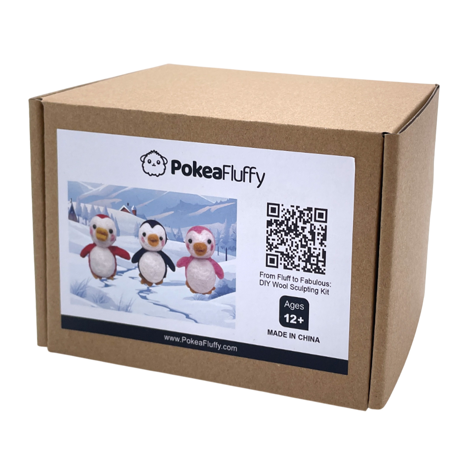 Peppy Felt Animals Needle Felting Kit - PokeaFluffy