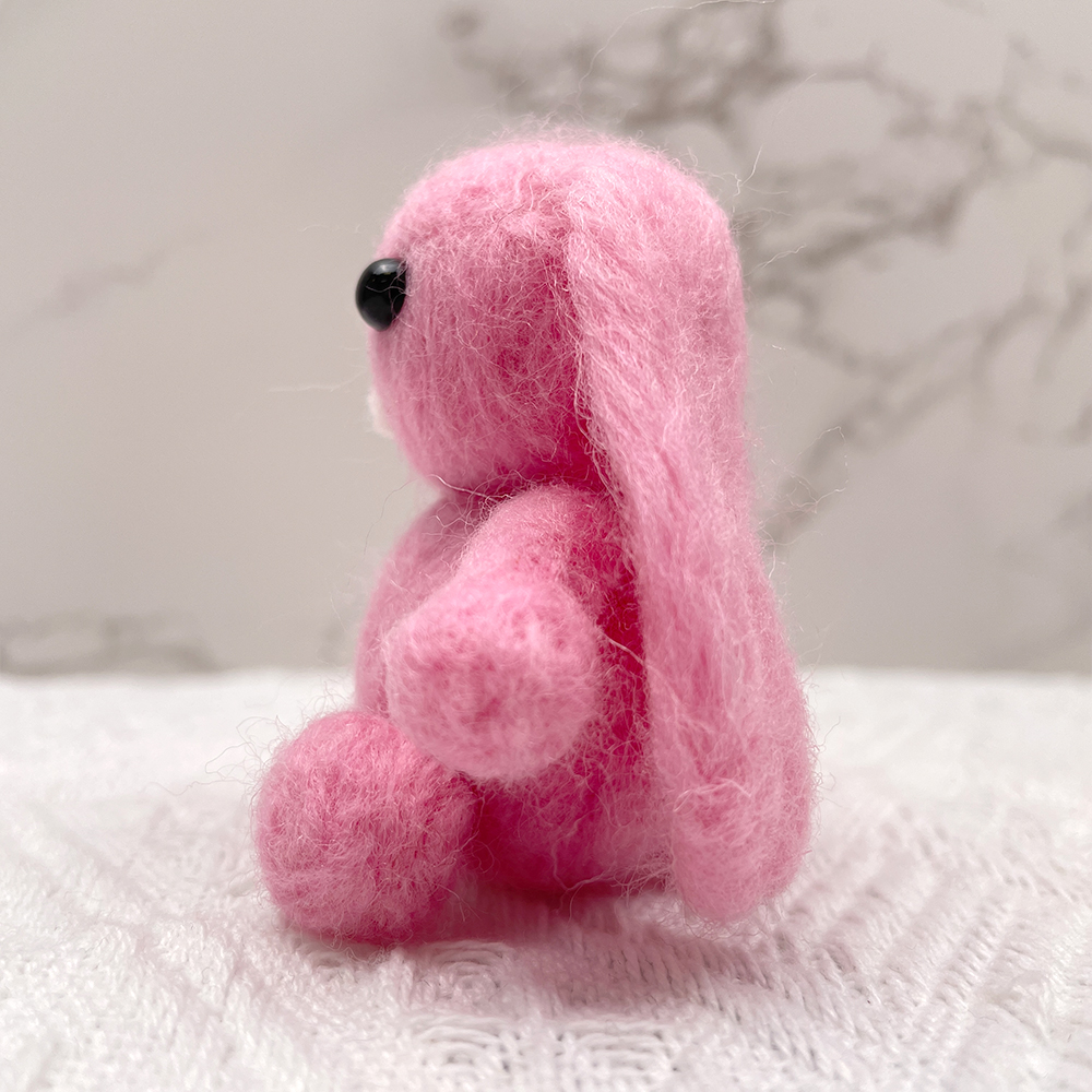 Rabbit Felt Animals Needle Felting Kit - PokeaFluffy