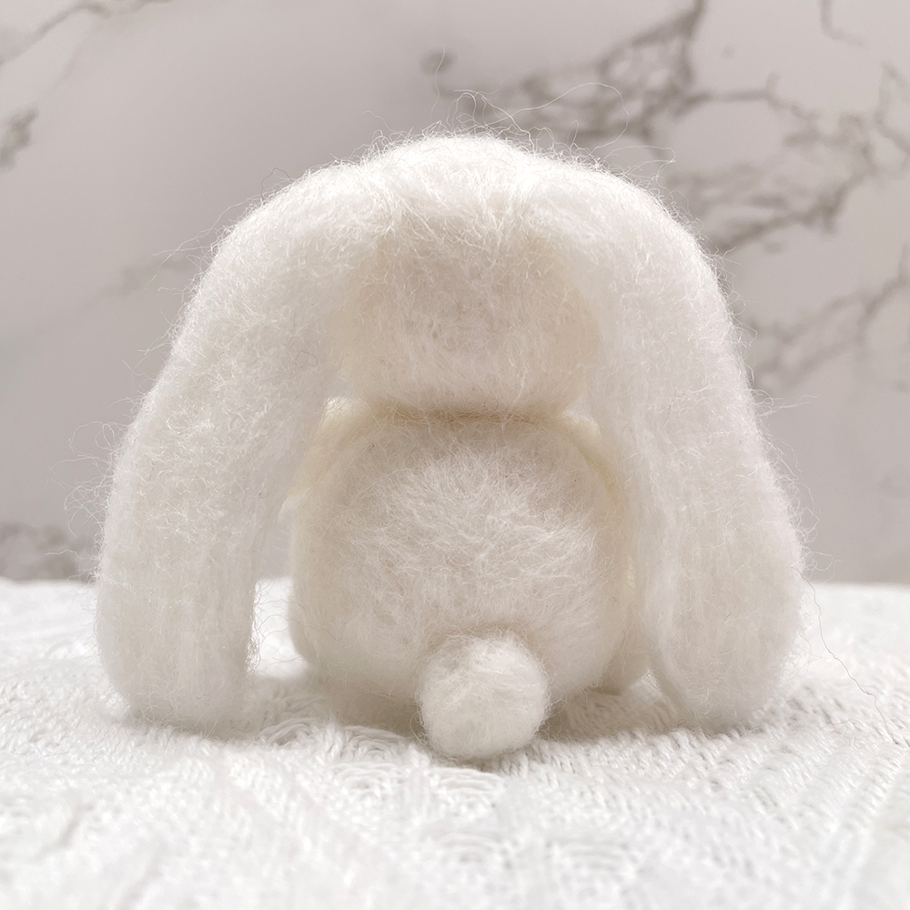 Rabbit Felt Animals Needle Felting Kit - PokeaFluffy