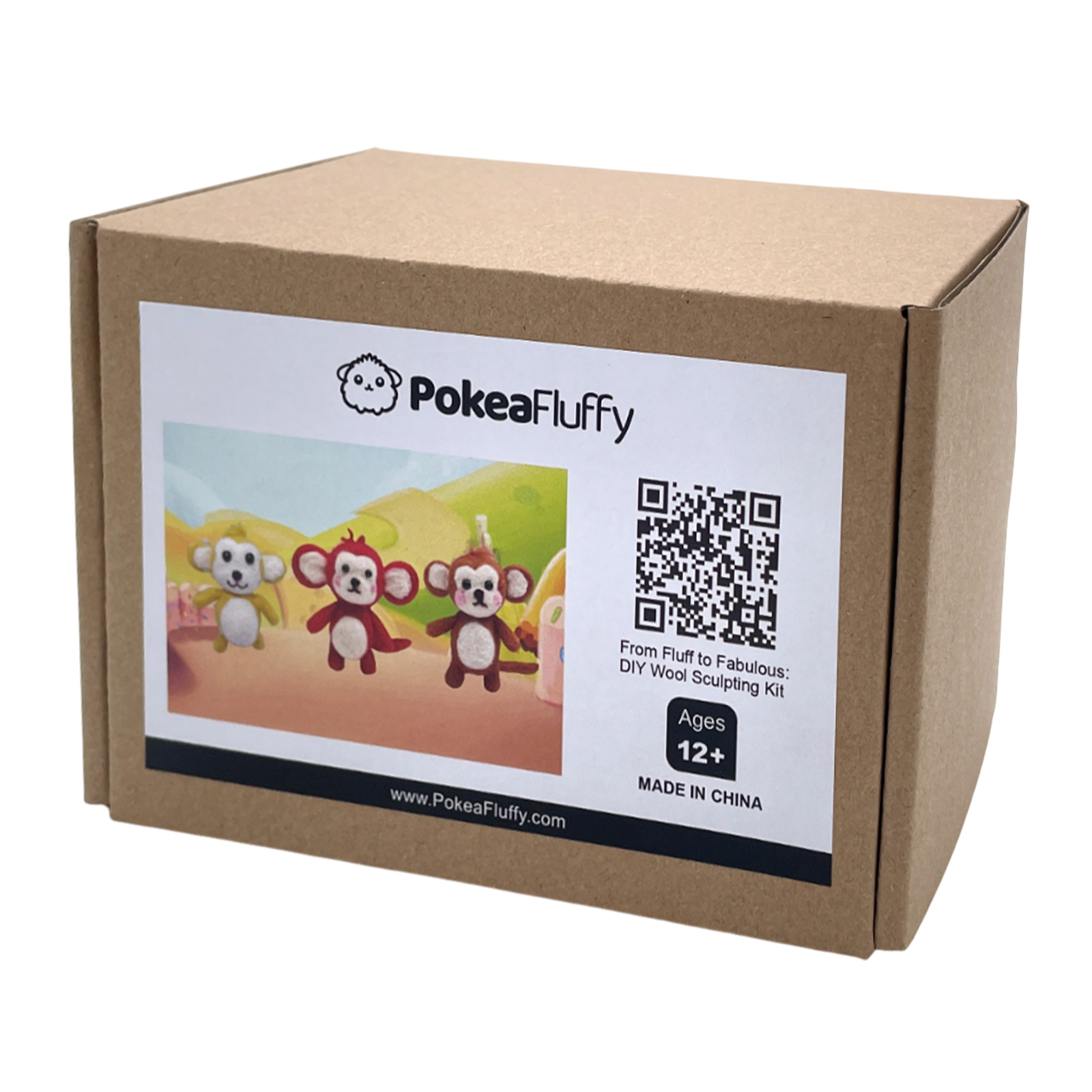 Moki Felt Animals Needle Felting Kit - PokeaFluffy