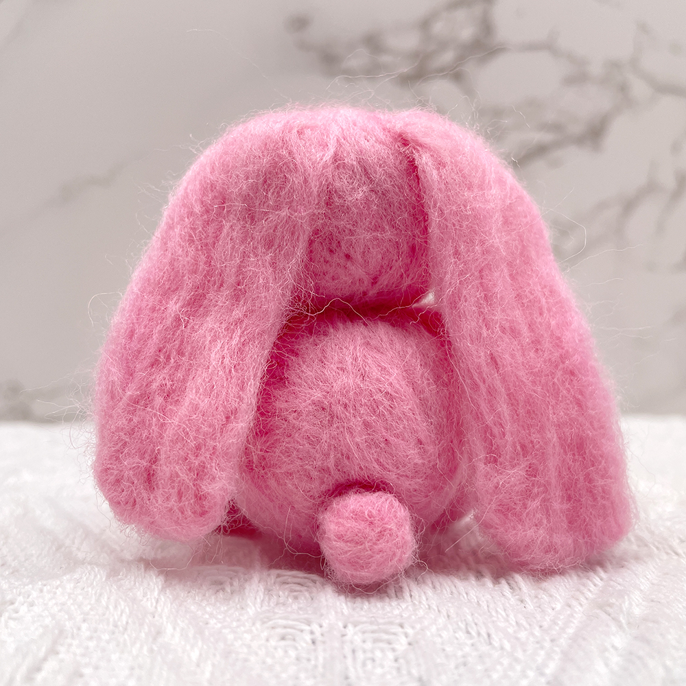 Rabbit Felt Animals Needle Felting Kit - PokeaFluffy