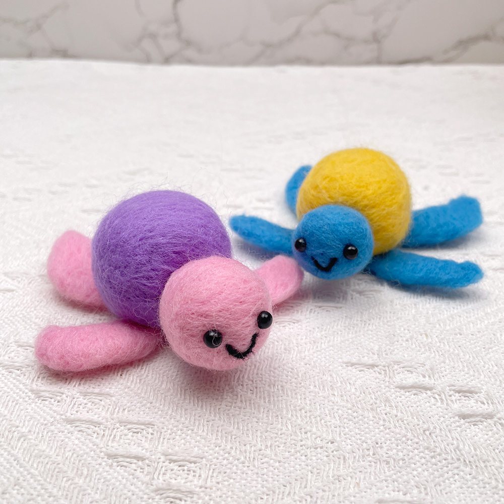 Turtley Felt Animals Needle Felting Kit - PokeaFluffy