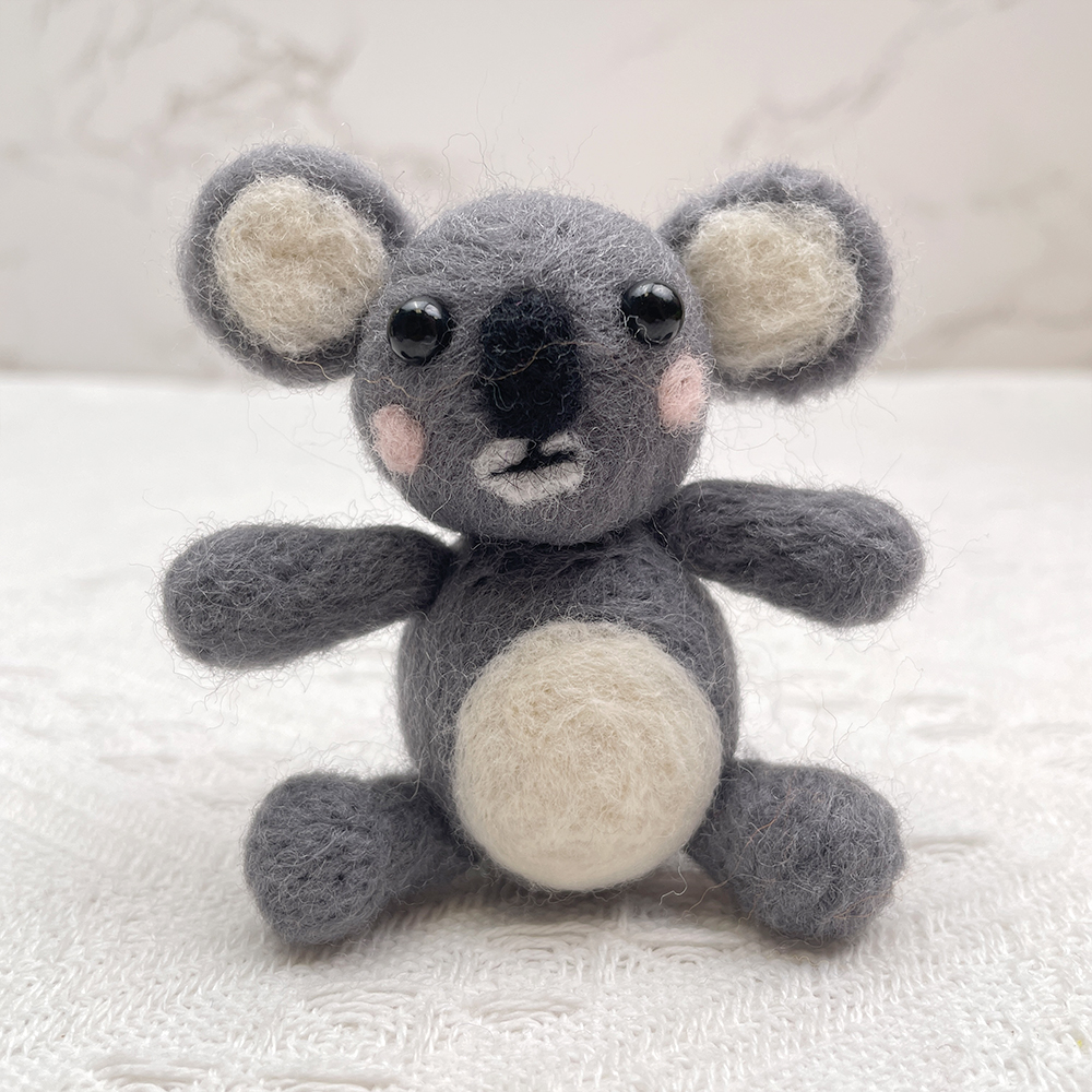 Koala Felt Animals Needle Felting Kit - PokeaFluffy