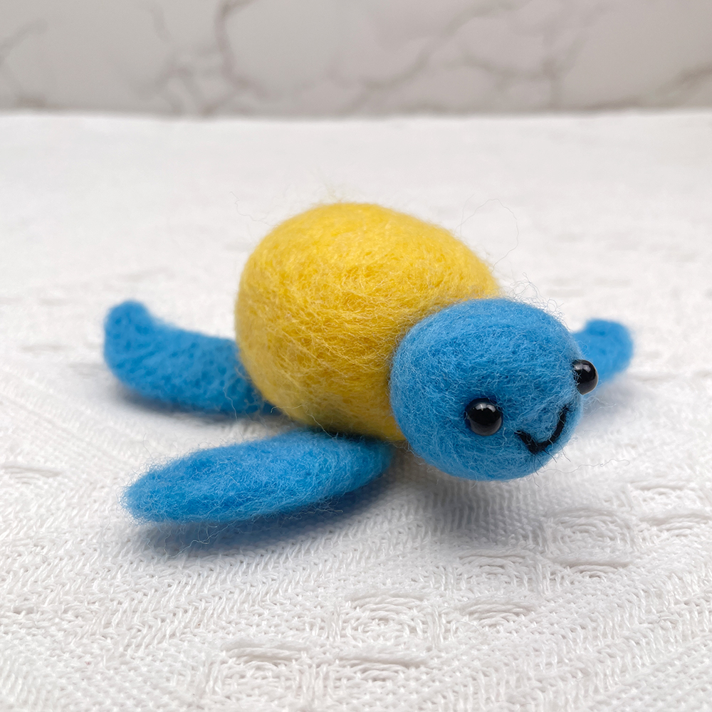 Turtley Felt Animals Needle Felting Kit - PokeaFluffy