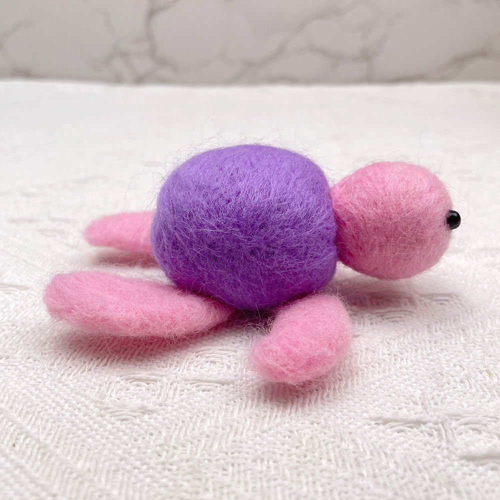 Turtley Felt Animals Needle Felting Kit - PokeaFluffy