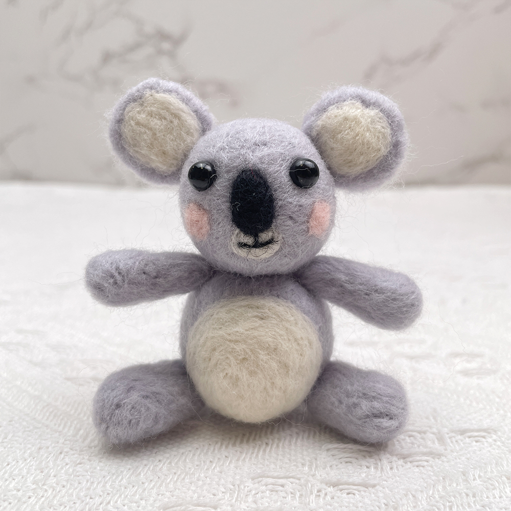 Koala Felt Animals Needle Felting Kit - PokeaFluffy