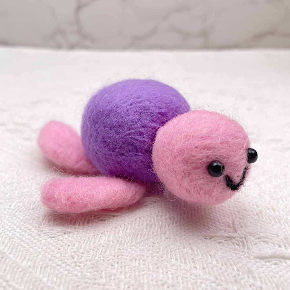 Turtley Felt Animals Needle Felting Kit - PokeaFluffy