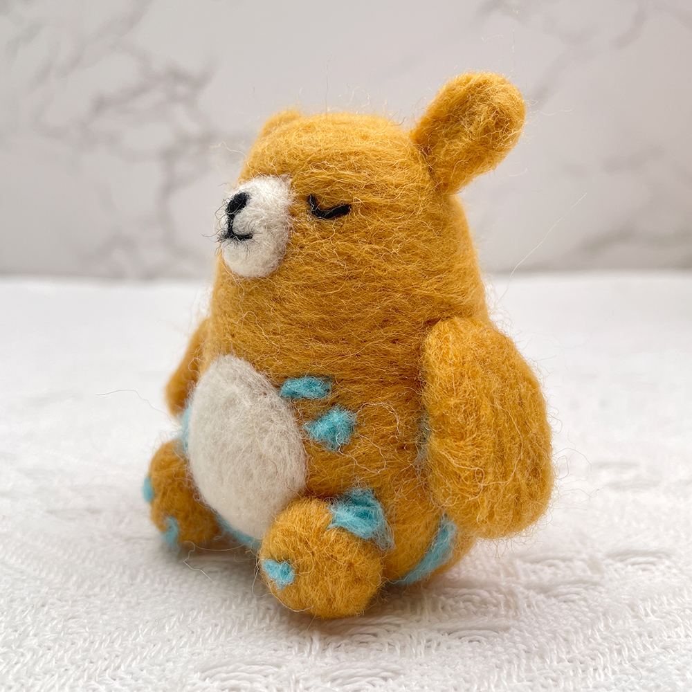 SleepyBear Felt Animals Needle Felting Kit - PokeaFluffy
