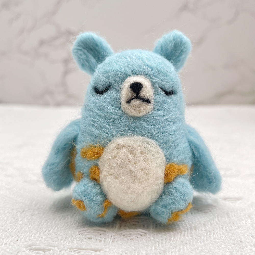 SleepyBear Felt Animals Needle Felting Kit - PokeaFluffy