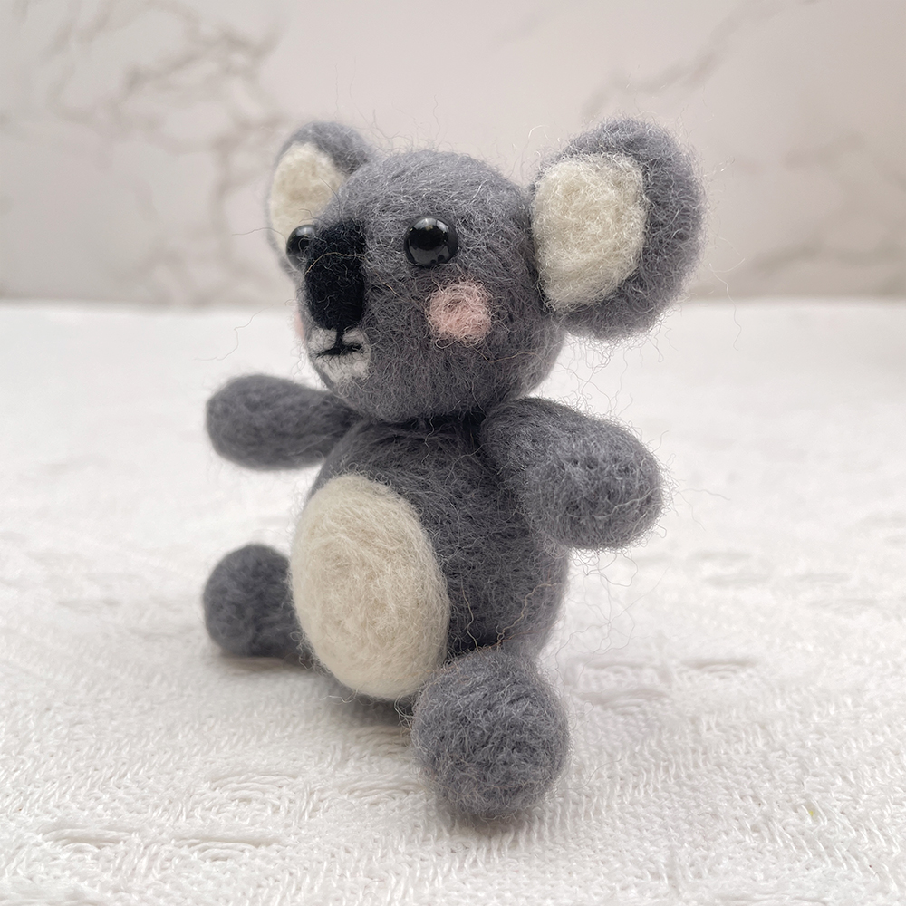 Koala Felt Animals Needle Felting Kit - PokeaFluffy