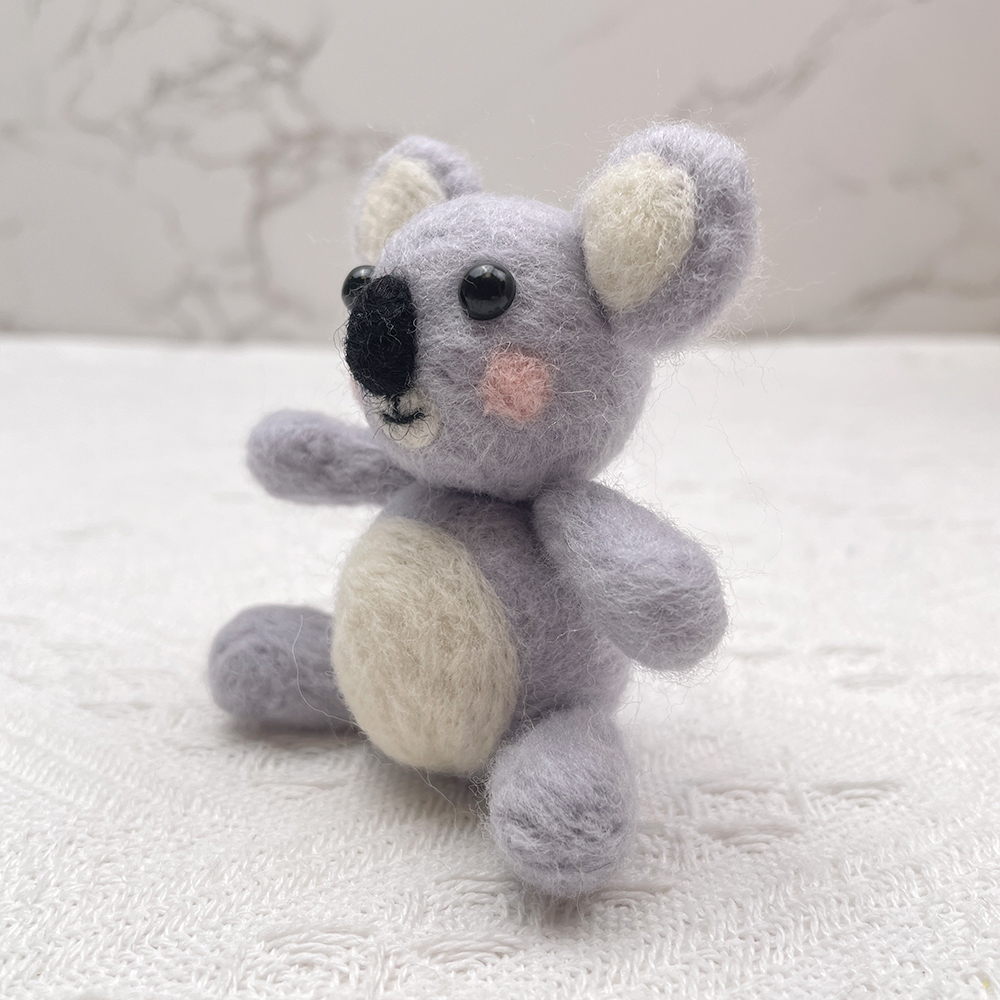 Koala Felt Animals Needle Felting Kit - PokeaFluffy