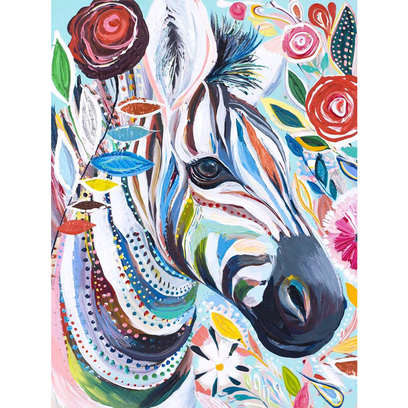 JEFFPUZZLE™ Watercolor Horse Wooden  Puzzle