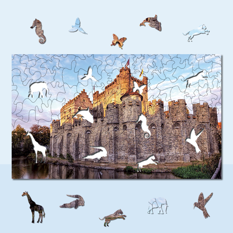 JEFFPUZZLE™ pt ancient castle Puzzle