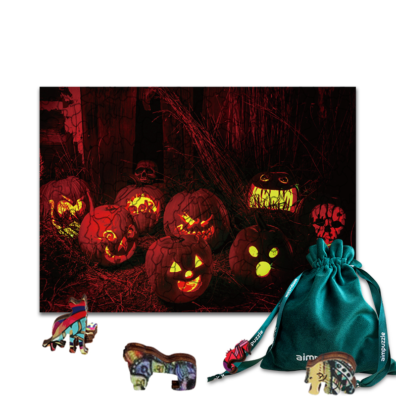 JEFFPUZZLE™ Halloween Pumpkin Head Puzzle