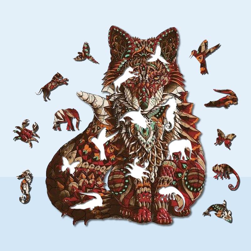 JEFFPUZZLE™ Ferocious Fox Jigsaw Puzzle