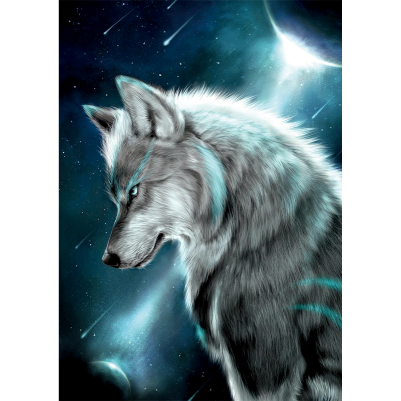 JEFFPUZZLE™ The Sulking Wolf Wooden Puzzle