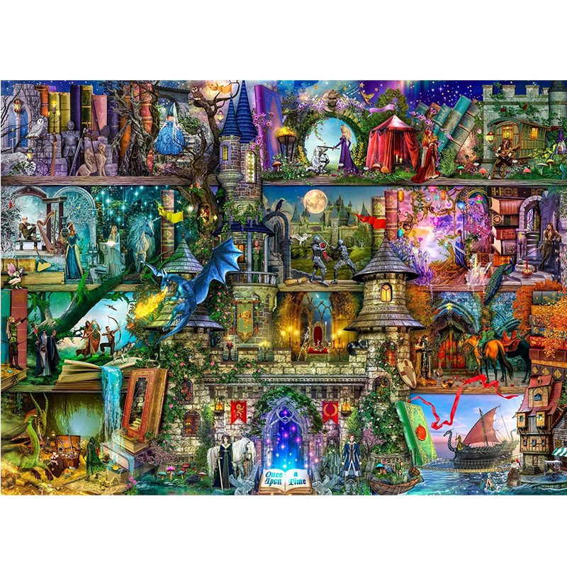 JEFFPUZZLE™ Adeventure Tales Wooden Puzzle