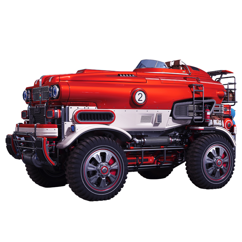 JEFFPUZZLE™ LandWhale Twin Engine Vehicle Wooden Puzzle