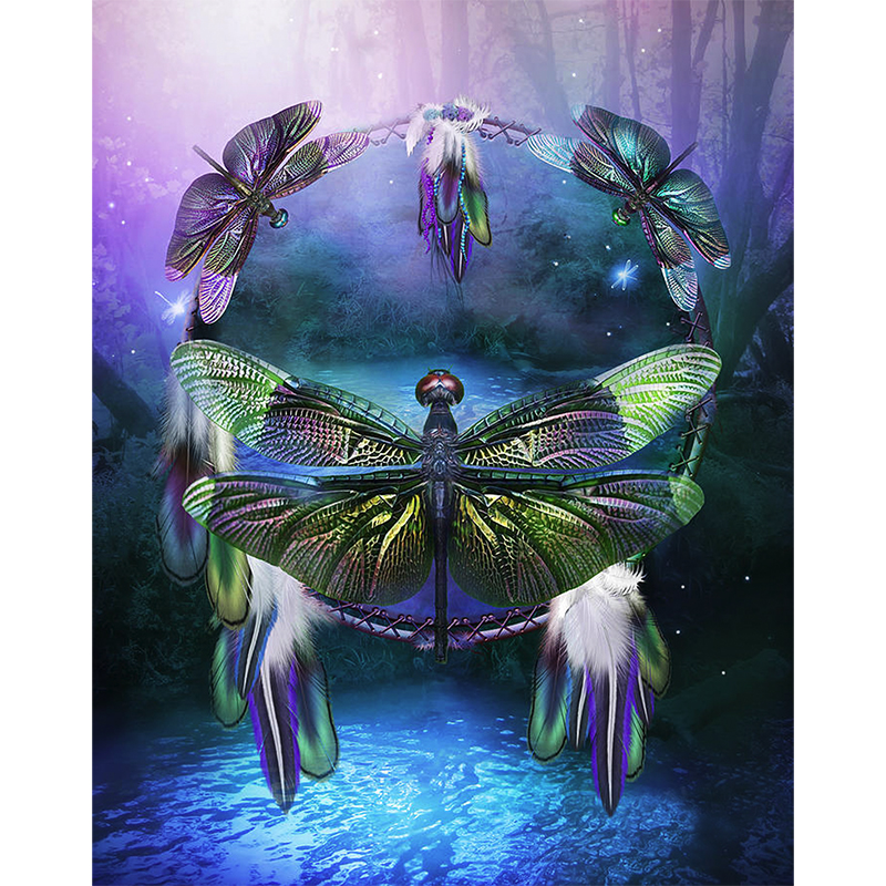 JEFFPUZZLE™ Dragonfly Wooden Puzzle