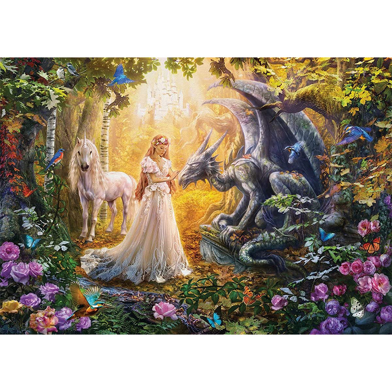 JEFFPUZZLE™ Guardian  Fairy Wooden Puzzle