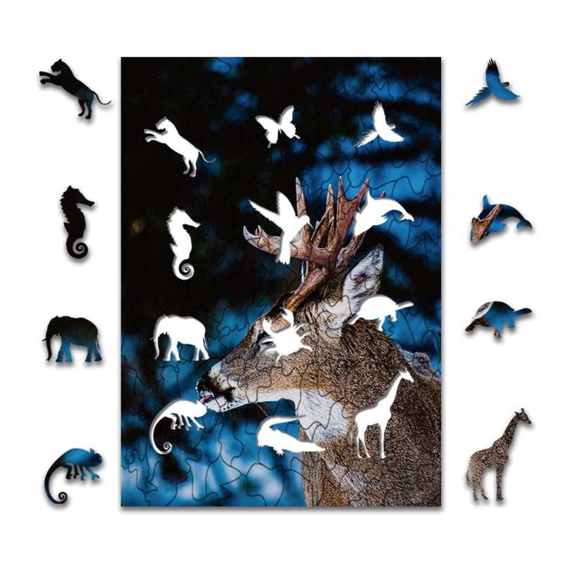 JEFFPUZZLE™ Elk Puzzle