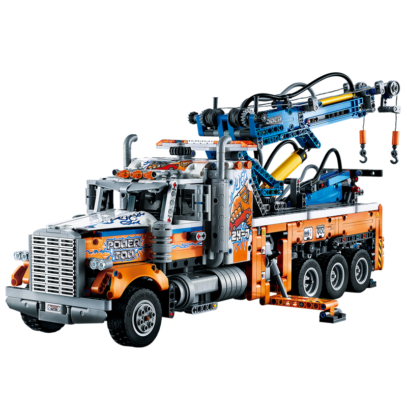 JEFFPUZZLE™ Heavy-duty Tow Truck Wooden Puzzle
