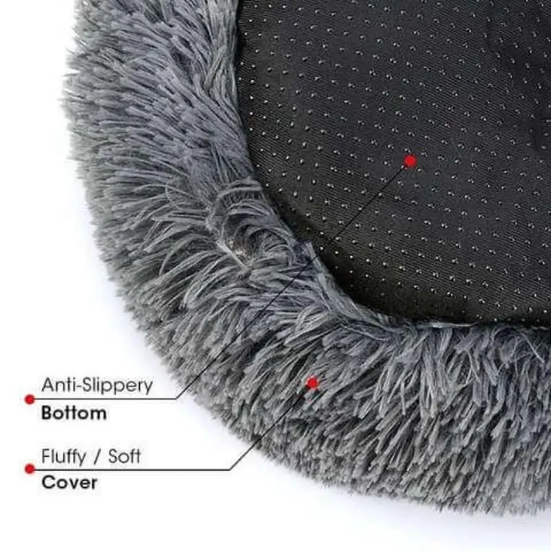 Calming Plush Dog Bed
