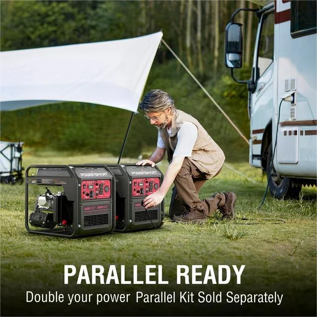 PowerSmart 4400-Watt RV Ready Open Frame Inverter Generator for Home Use,EPA Compliant MB5040A