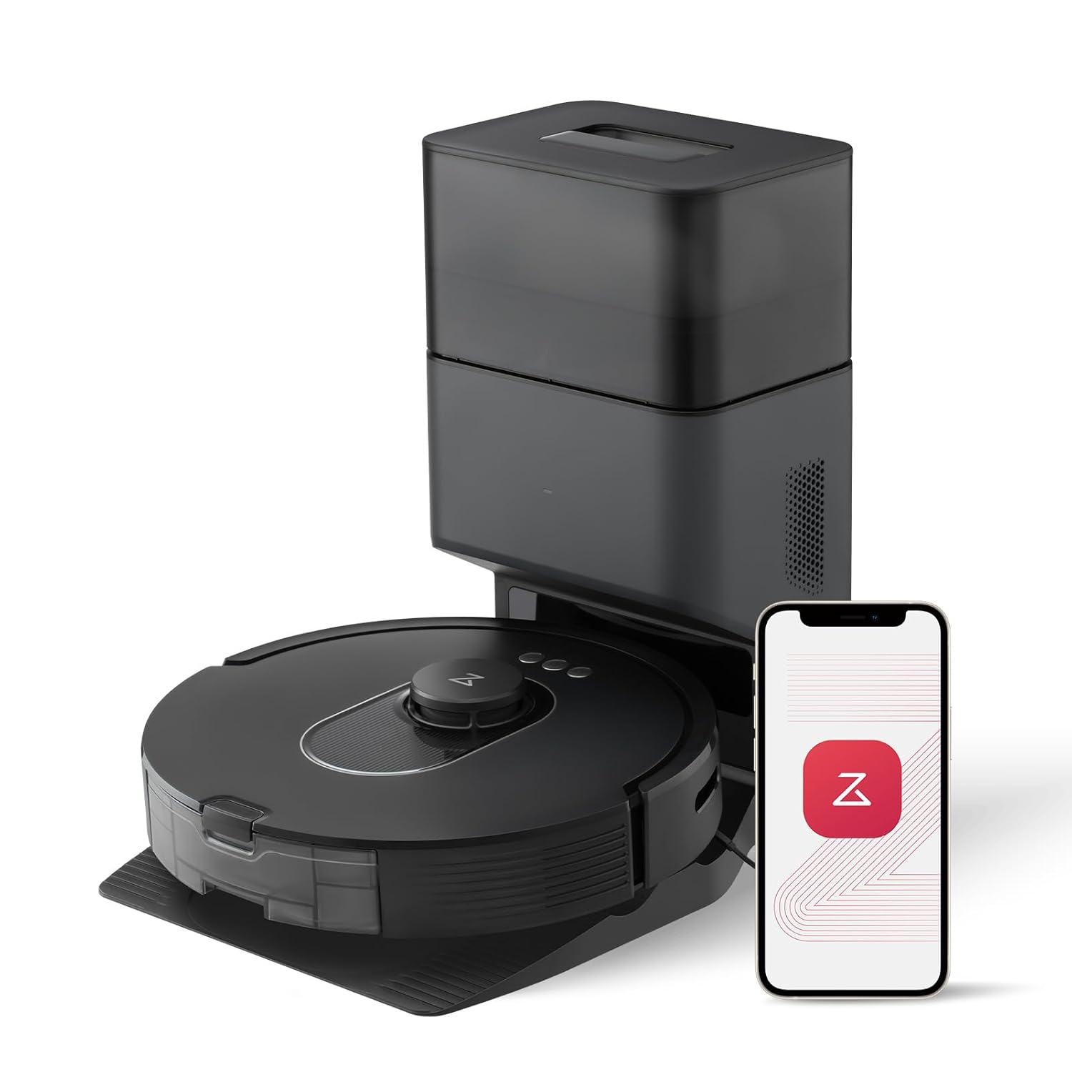 Robot Vacuum and Mop, Upgraded from, 7 Weeks Self-Emptying, 10000Pa Suction, Dual Anti-Tangle System, for Pet Hair & Carpet, PreciSense LiDAR Navigation, App Control