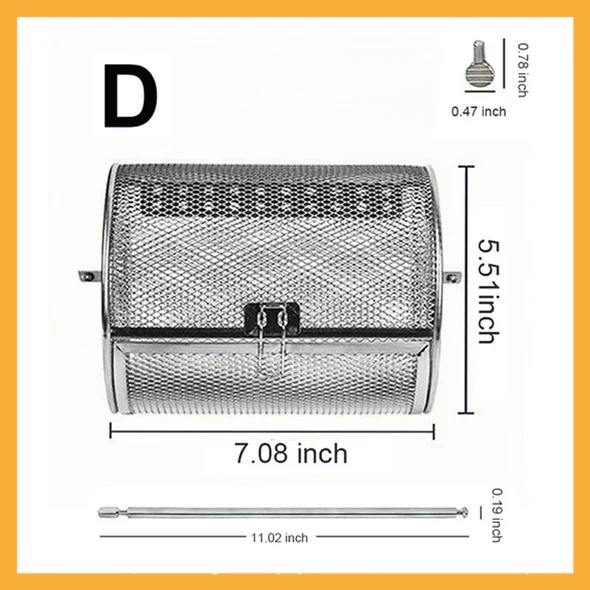 🔥HOT SALE  OFF 💖Stainless Steel Rotating Grill