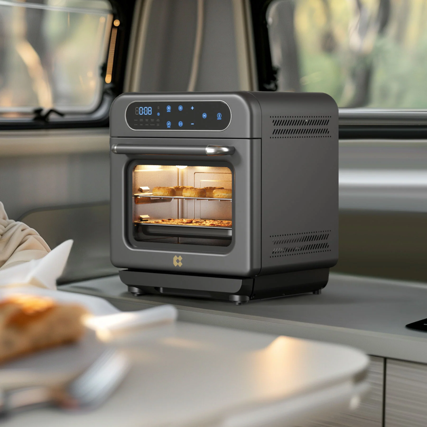 Nosh Oven | 8-in-1 Steam Oven with Air Fryer | Ashy Cloud
