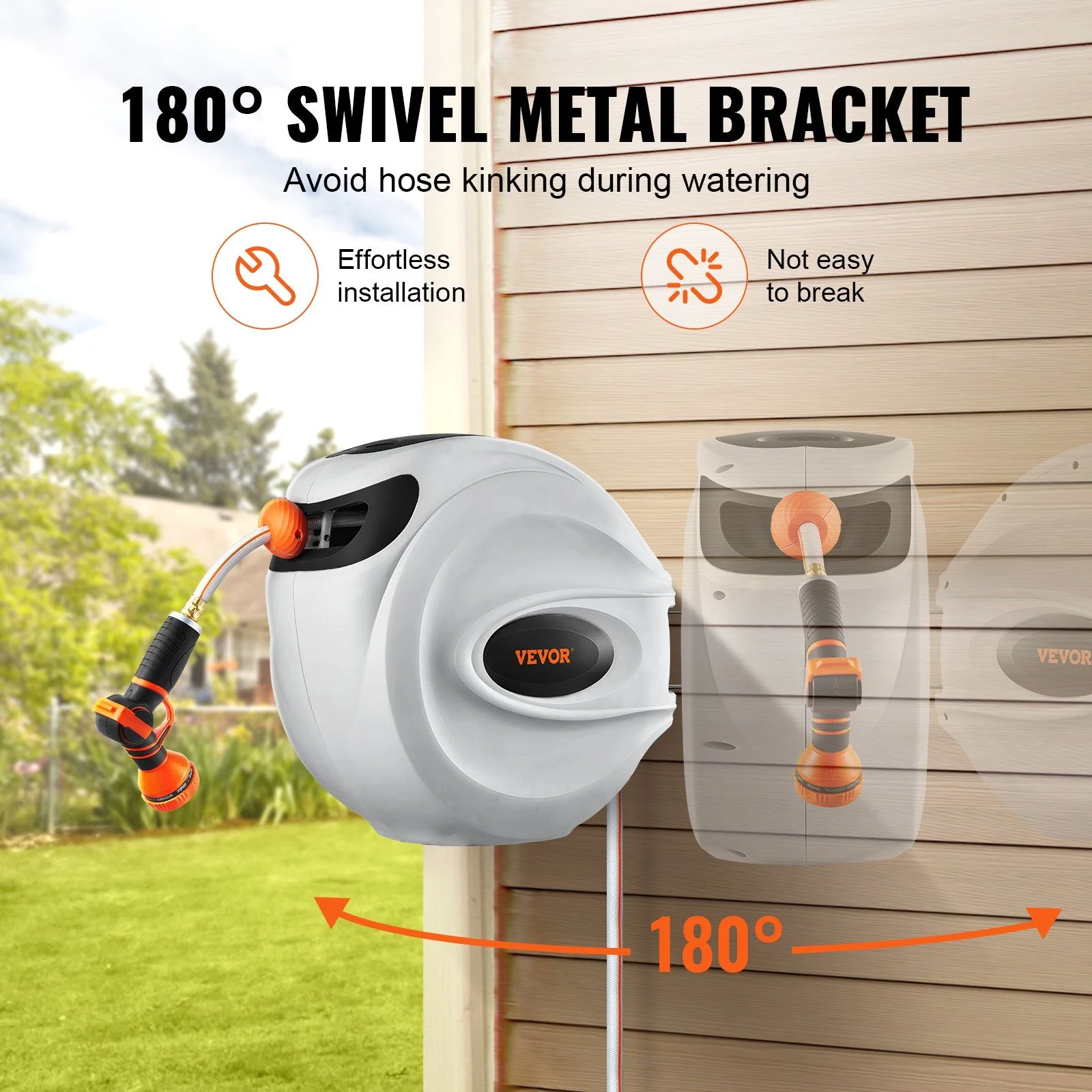Wall Mounted Retractable Hose Reel