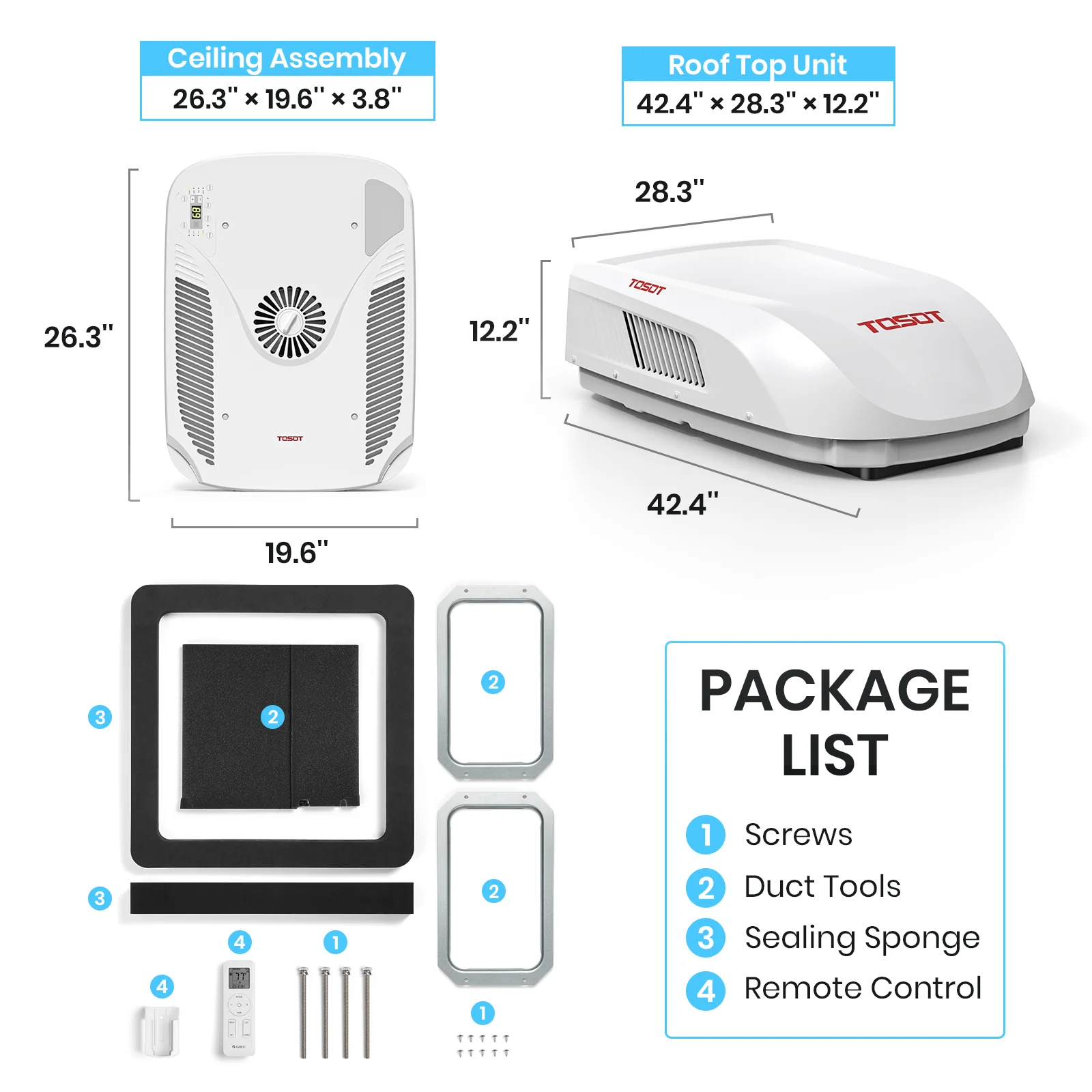 15,000 BTU RV Air Conditioner with Heat Pump