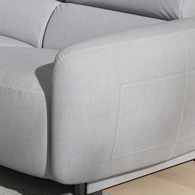 Modern Reclining Sofa with Storage