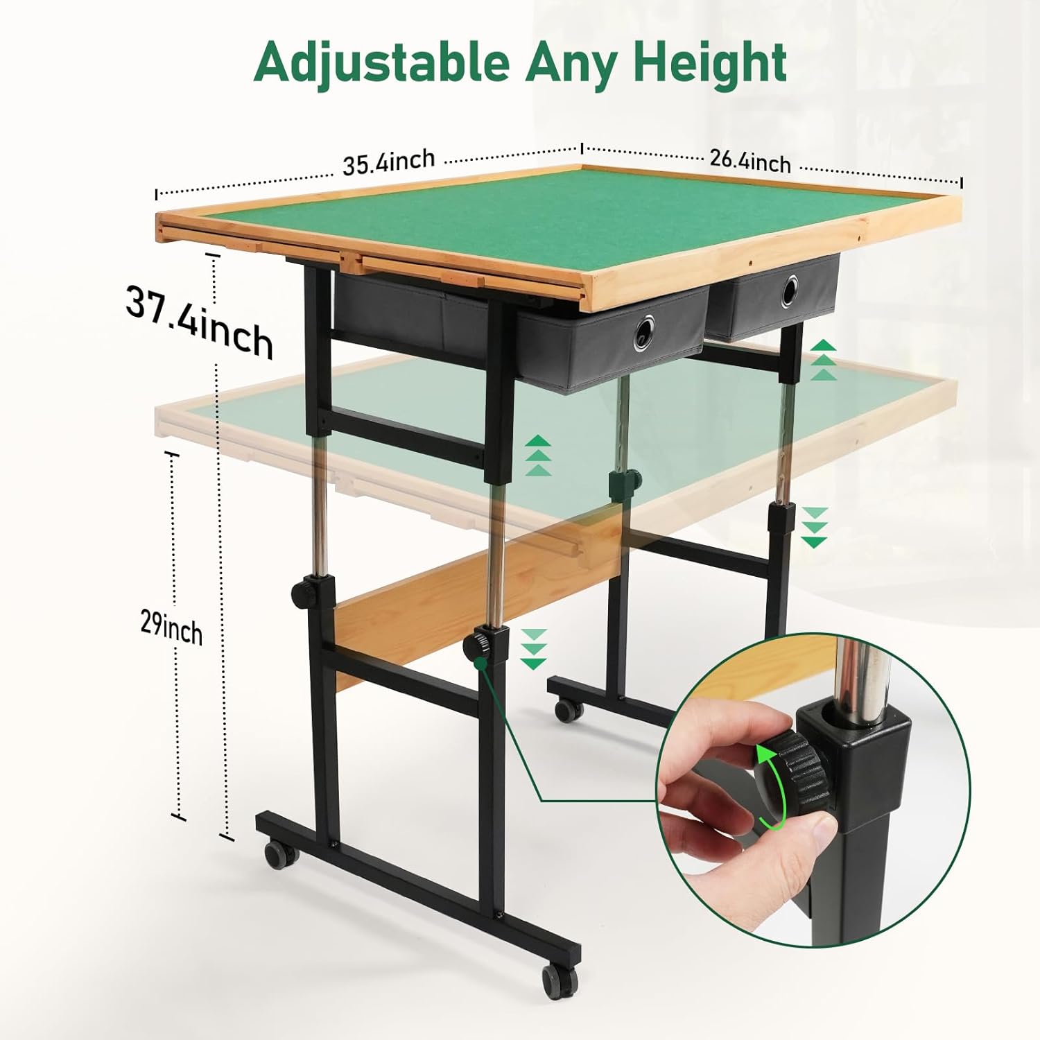 🔥Last Day Only $34 - ALL4JIG Jigsaw Puzzle Table with Legs