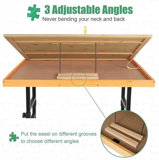 🏃‍LAST DAY FOR CLEARANCE💝 ALL4JIG Jigsaw Puzzle Table with Legs