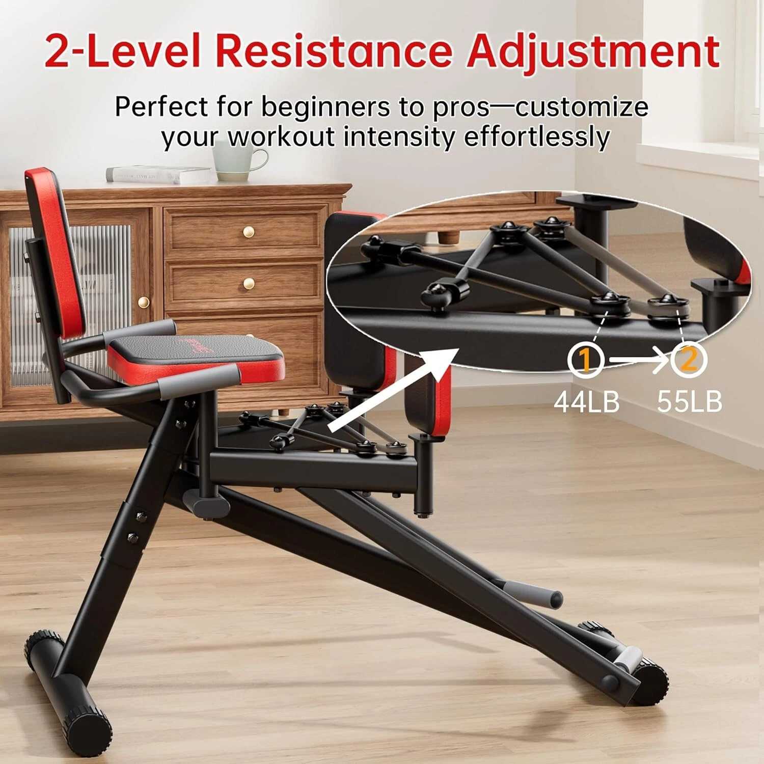 Hip Abductor Machine for Home Gym | Glute & Thigh Exercise Equipment Inner Thigh