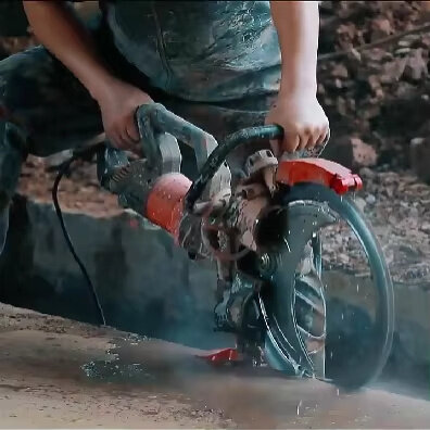 400mm Brushless Ring Saw Concrete cutting machine Machine Hand Held Wall Cutting Ring Saw Household Concrete Cutter