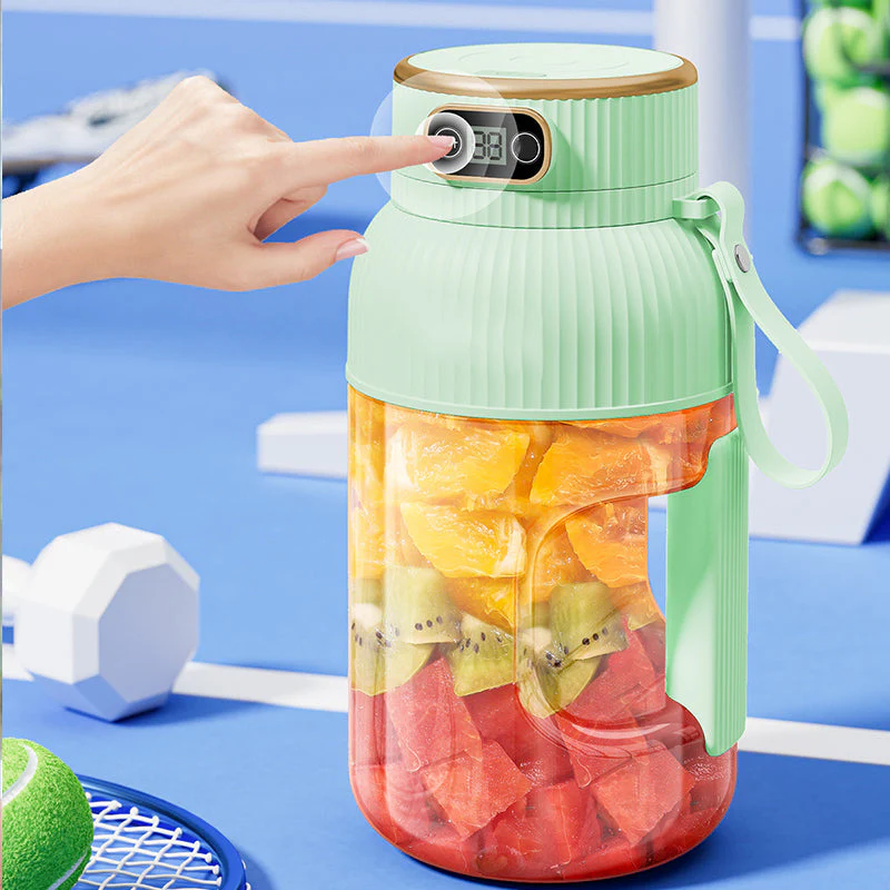 💥💥Sommer Heißer Verkauf ❄️Multifunctional Tragbare Saftpresse Tasse mit Digitalanzeige