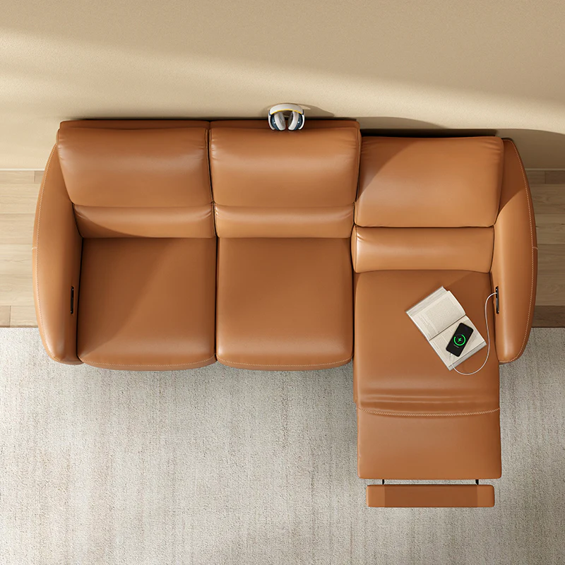 AeroStretch 3 Seater Power Zero Wall Recliner Sofa with Drop Down Table Tray