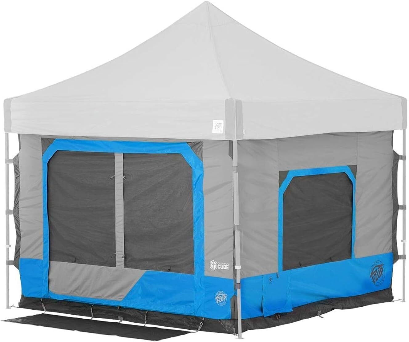 Camping Cube 6.4, Converts 10' Straight Leg Canopy into Camping Tent, Punch