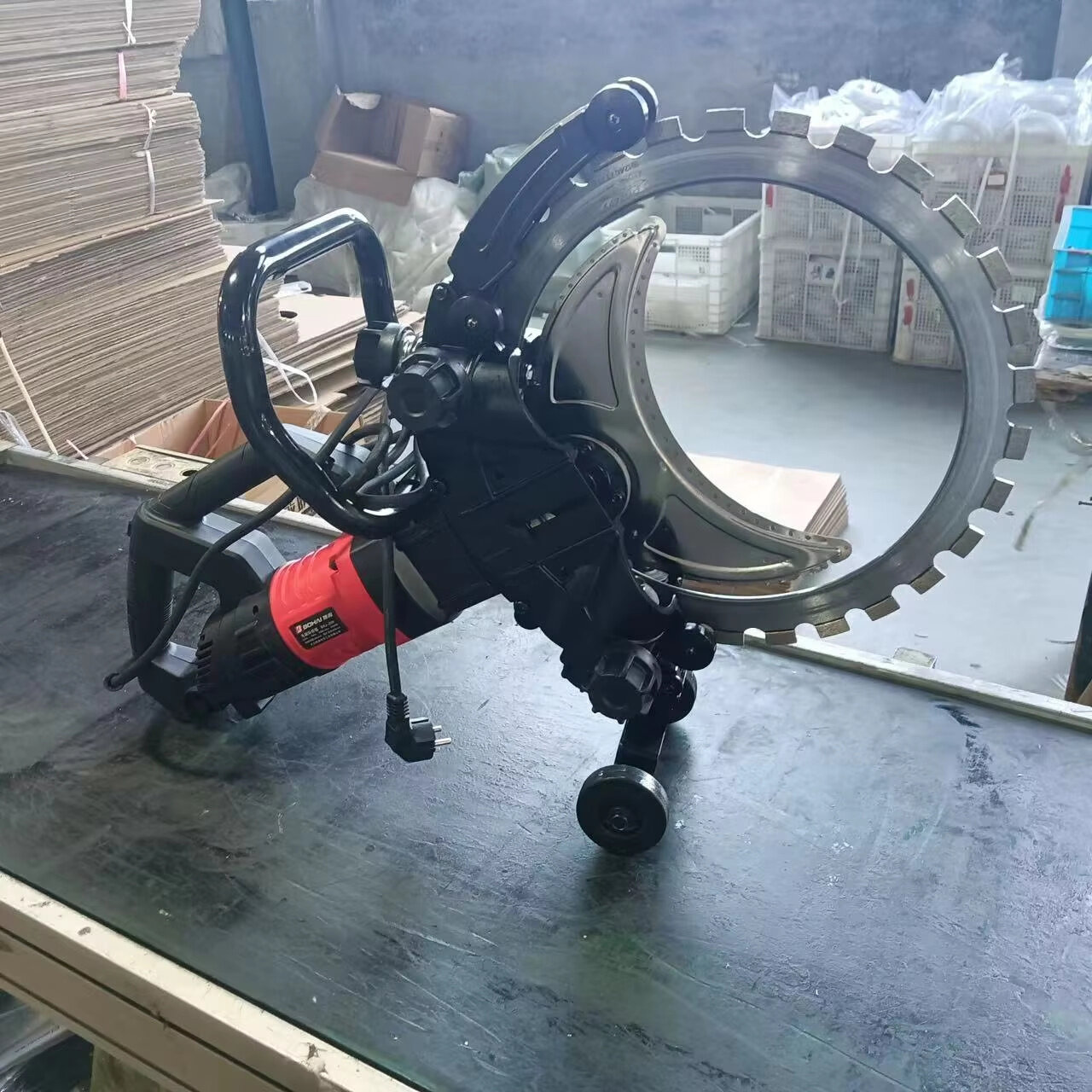 400mm Brushless Ring Saw Concrete cutting machine Machine Hand Held Wall Cutting Ring Saw Household Concrete Cutter