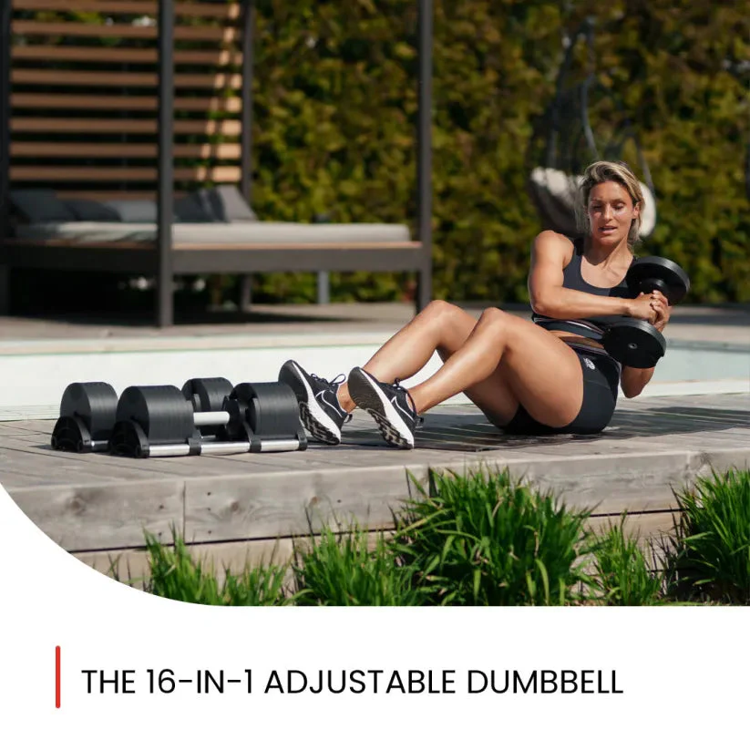Smart Weight Adjustable Dumbbells (5 to 80 lbs)