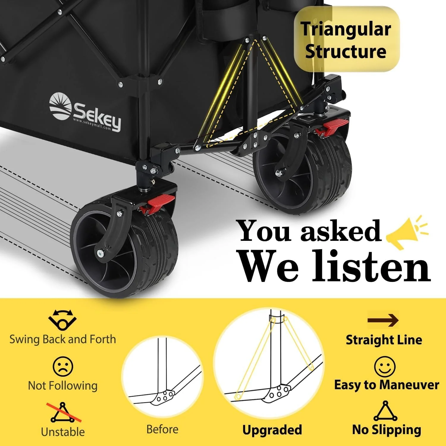48''L Collapsible Foldable Extended Wagon