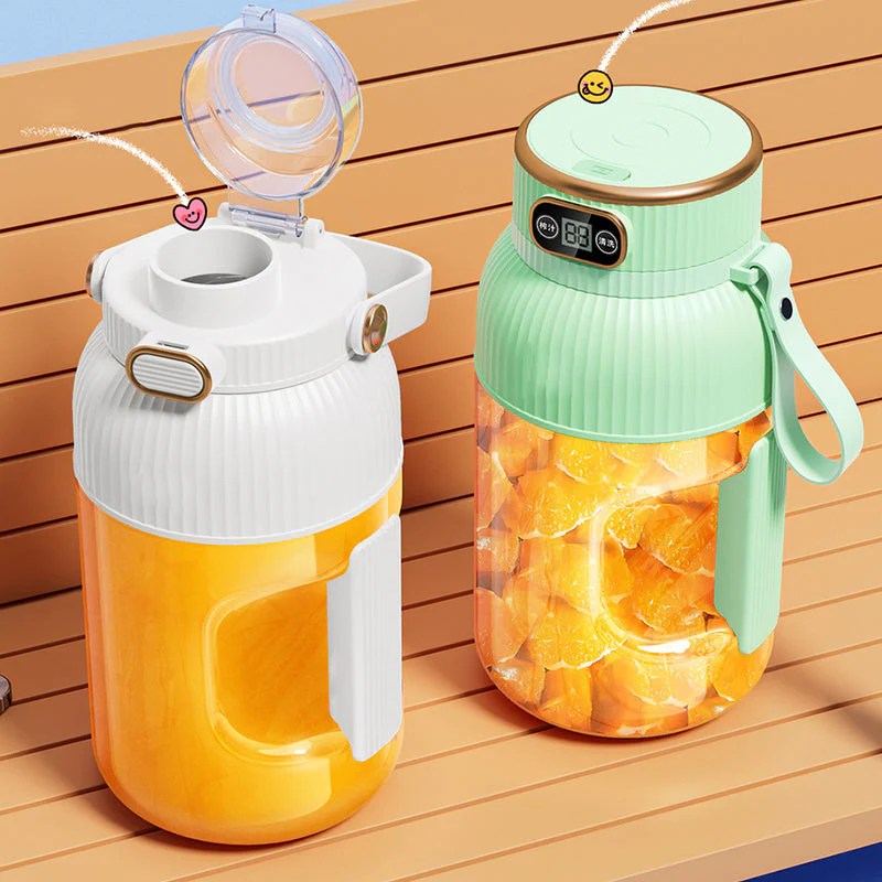 💥💥Sommer Heißer Verkauf ❄️Multifunctional Tragbare Saftpresse Tasse mit Digitalanzeige