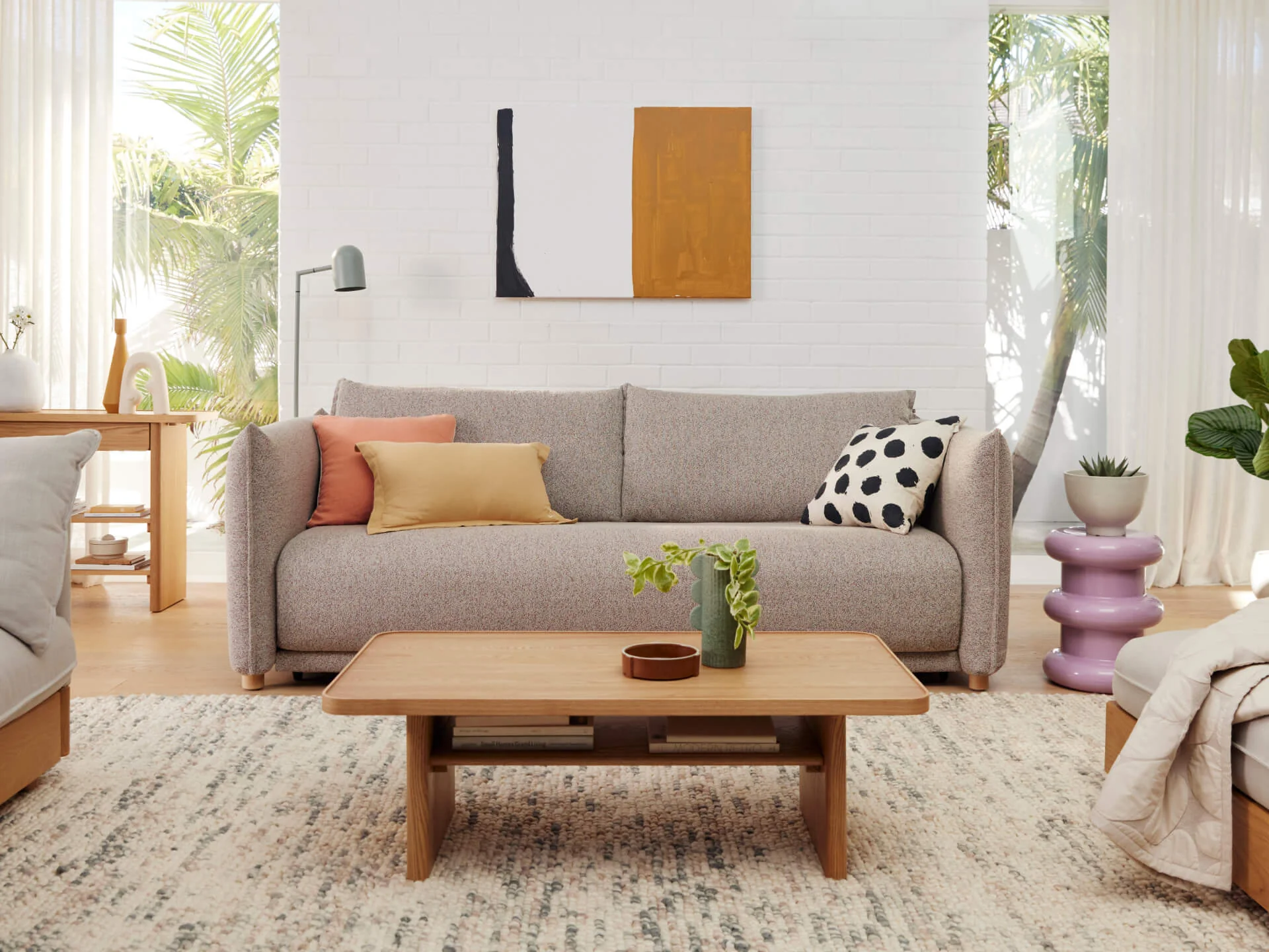 Modern Fabric Sofa Bed Sofa Bed [2nd Gen]