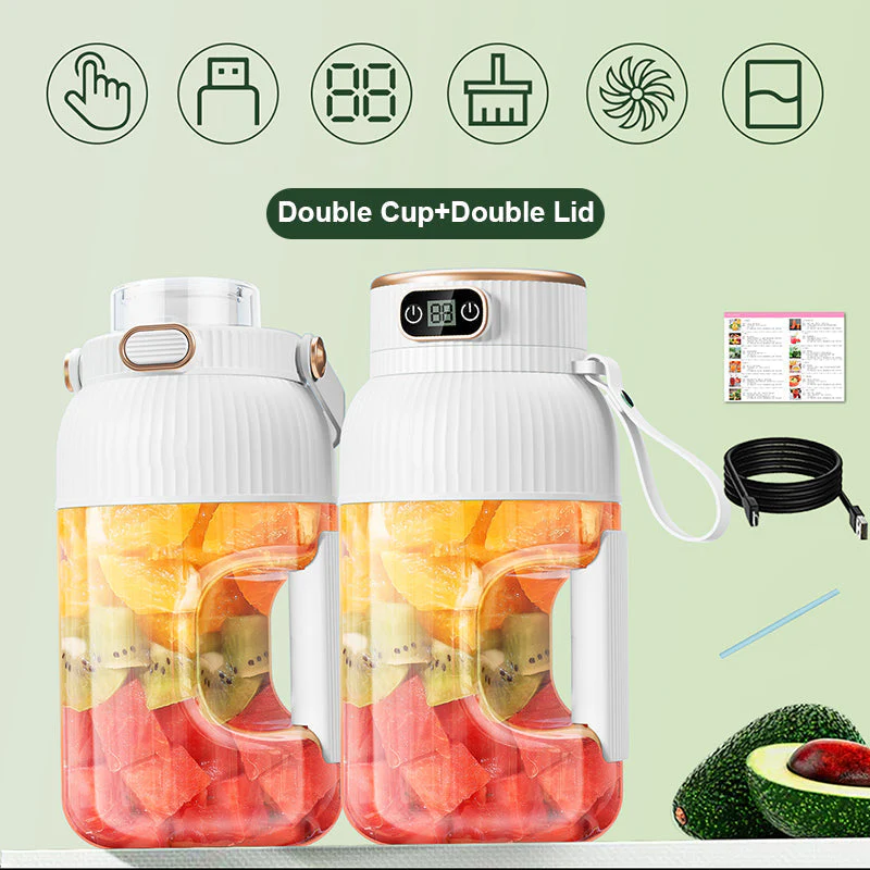 💥💥Sommer Heißer Verkauf ❄️Multifunctional Tragbare Saftpresse Tasse mit Digitalanzeige