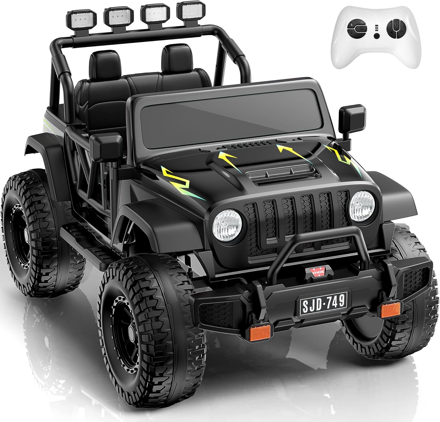 Ride on Truck Car 2 Seater Ride Kids Electric Car - 7Ah Large Battery Kids Electric Vehicles with Remote Control
