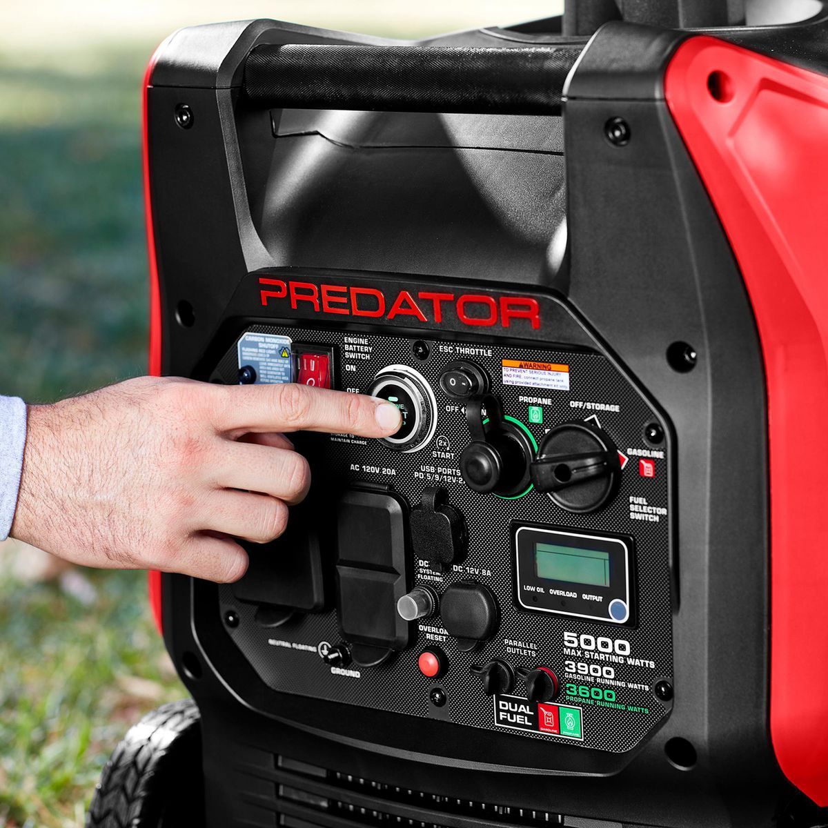 5000 Watt Dual-Fuel SUPER QUIET Inverter Generator with Remote Start